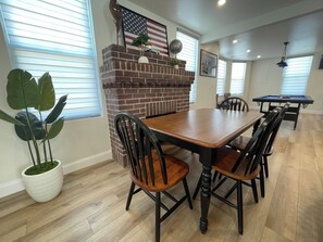 Dining Table w/ 4 Chairs and 1 Bench - Seats 6