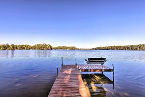 Boat Dock | Bedroom/Full Bathroom on 1st Floor