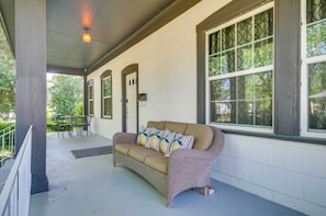 Covered Porch | Shared Amenities | Additional Vacation Rentals Available