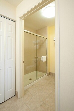 Get ready for your day in the bathroom.