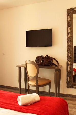 Get a peaceful night sleep in our cozy bedroom.