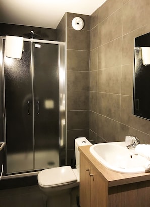 Get ready for your day in the bathroom.