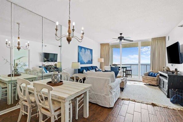 Our open concept layout is the perfect space for you and your group to unwind and enjoy your vacation together!