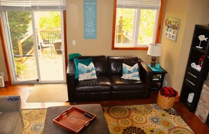Living Room is open to the back deck.
