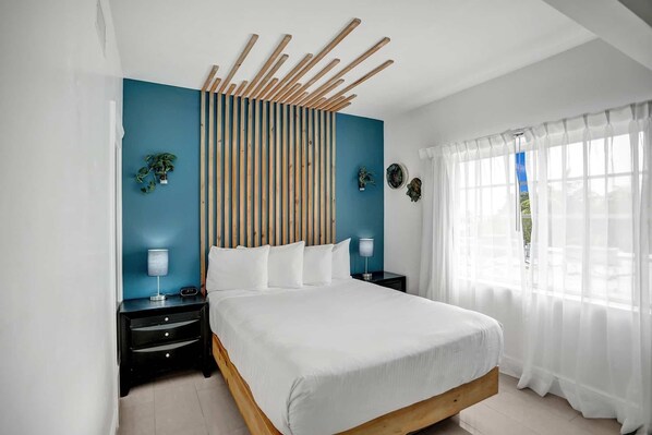 Bedroom. Exact unit will be assigned upon arrival. Views, colors and decor may vary.