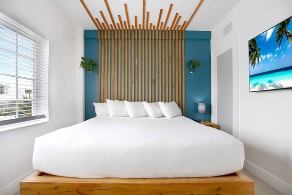 Bedroom. Exact unit will be assigned upon arrival. Views, colors and decor may vary.