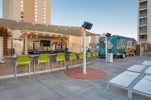 Outdoor pool, a heated pool, cabanas (surcharge), pool umbrellas