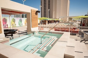 Outdoor pool, a heated pool, cabanas (surcharge), pool umbrellas