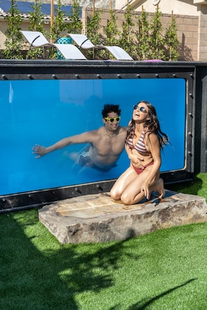 Picturesque pool window... another great place to capture those magical moments.