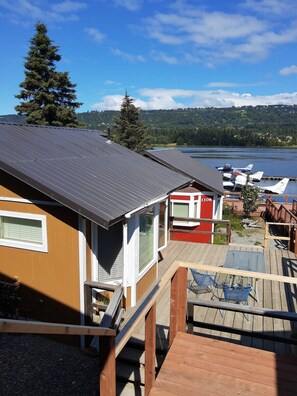 Alderwood Cabin - View of Sky Harbor Cabin, Waterfront Cabin, and Beluga Lake