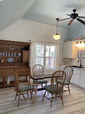 Dining area and kitchenette