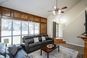 Living area with a view of the outside