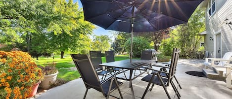 Backyard patio