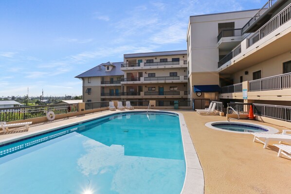 View of Condo from Pool Deck