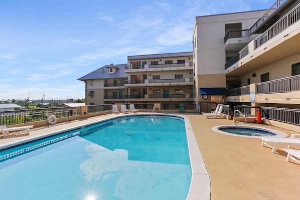 View of Condo from Pool Deck