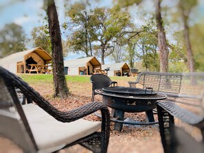 We have 40 Glamping Cabins on property