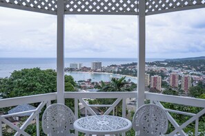 Magnificent view of the ocean, mountains, city, and harbor