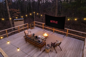 Curl up and enjoy a film with our new outdoor theatre