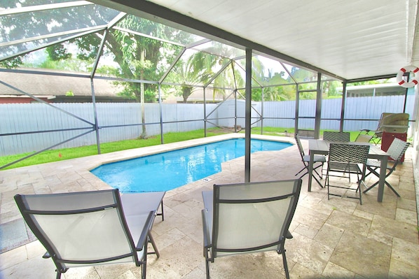 Welcome to Jupiter Sunshine’s private backyard oasis…