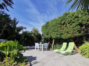 Patio area for dining or relaxing