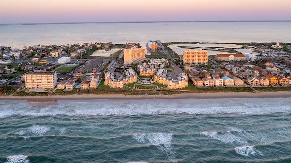 Beautiful view of beachfront condo