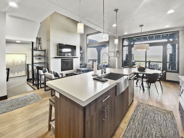 Open Layout Living and Dining Space