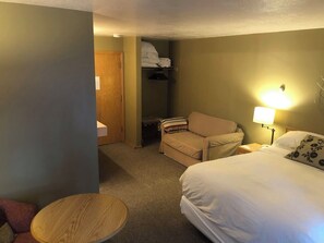 couch bed along with queen bed