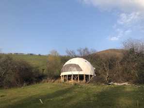 The dome during construction