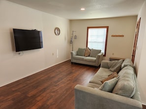 Living room with TV.