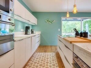 Cabinetry, Countertop, Property, Furniture, Kitchen Sink, Wood, Tap, Lighting, Kitchen, Interior Design