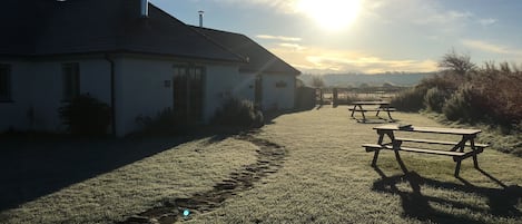 A frosty morning.