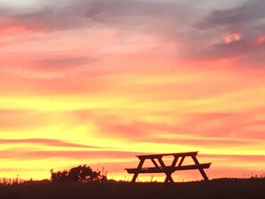 Beautiful sunsets from the cottage.