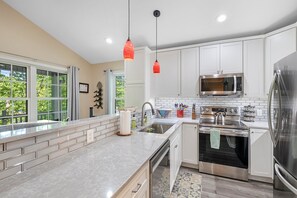 Fully stocked kitchen