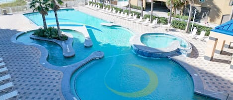 Beach Side Pool with Hot Tub & Lazy River