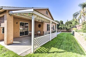 Backyard | Covered Patio | Grapefruit, Lemon & Lime Trees