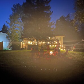 Backyard at night 