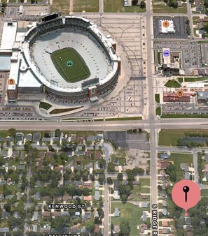 Distance from Lambeau