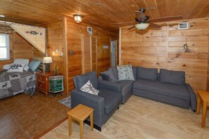 Living room and additional sleeping nook 