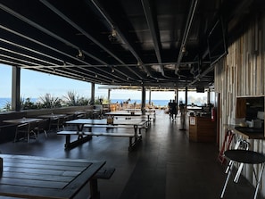 Baja brewing co., the only microbrewery in Cabo on the rootop terrace of Corazon