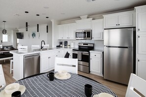Our kitchen is fully stocked for your cooking and baking pleasure.
