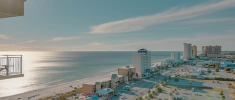 Beautiful view of gulf and overflow parking lot (perfect if you bring your boat or trailer your bikes).