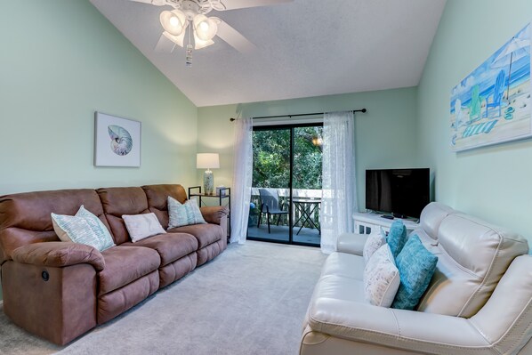 Living Room with Island View