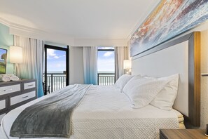 Watch the sun rise over the ocean from the king bed!