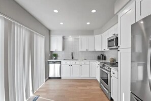 Fully stocked kitchen