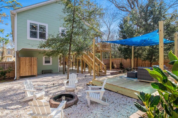 Beautiful Backyard view of 2 Be Fair.