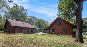 View of cottage and guest house. - View along side main cottage and guest house.