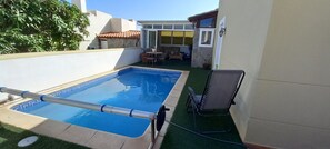 Solar heated pool