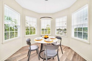 Indoor dining area