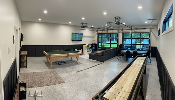 Game Room located right off the kitchen