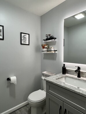Downstairs half bath